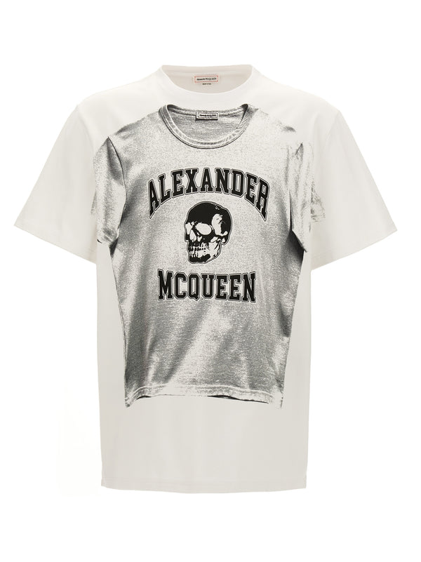 Alexander McQueen 100% cotton t-shirt in white