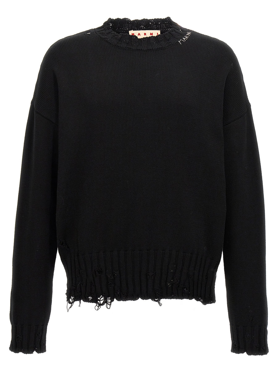 Marni 100% Cotton sweater in black