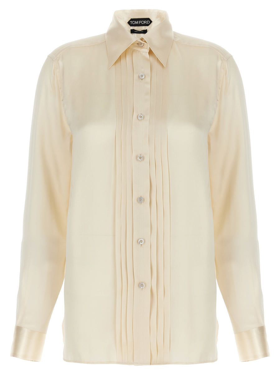 Tom Ford 100% silk blouse in white