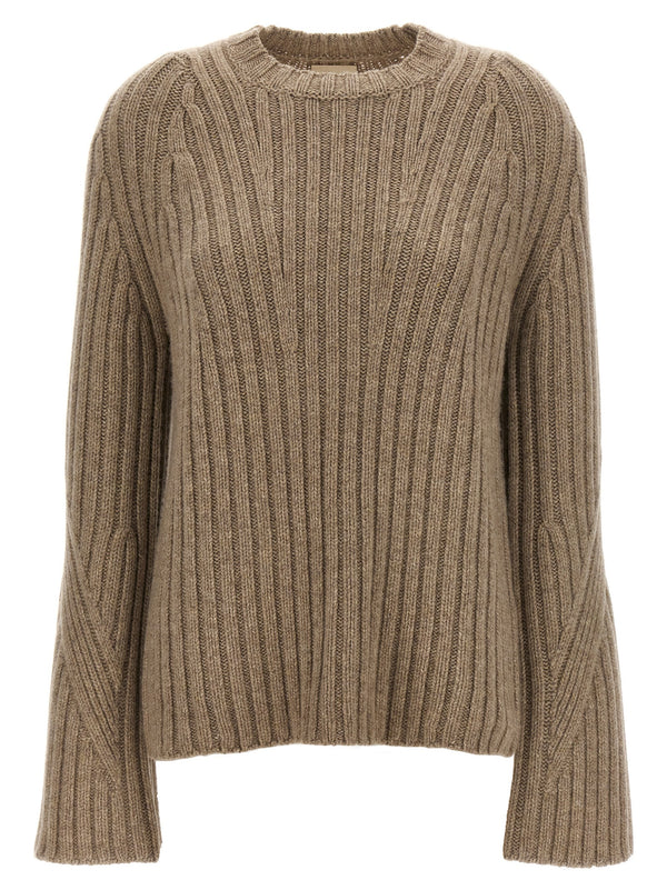 Khaite 100% cashmere sweater in beige