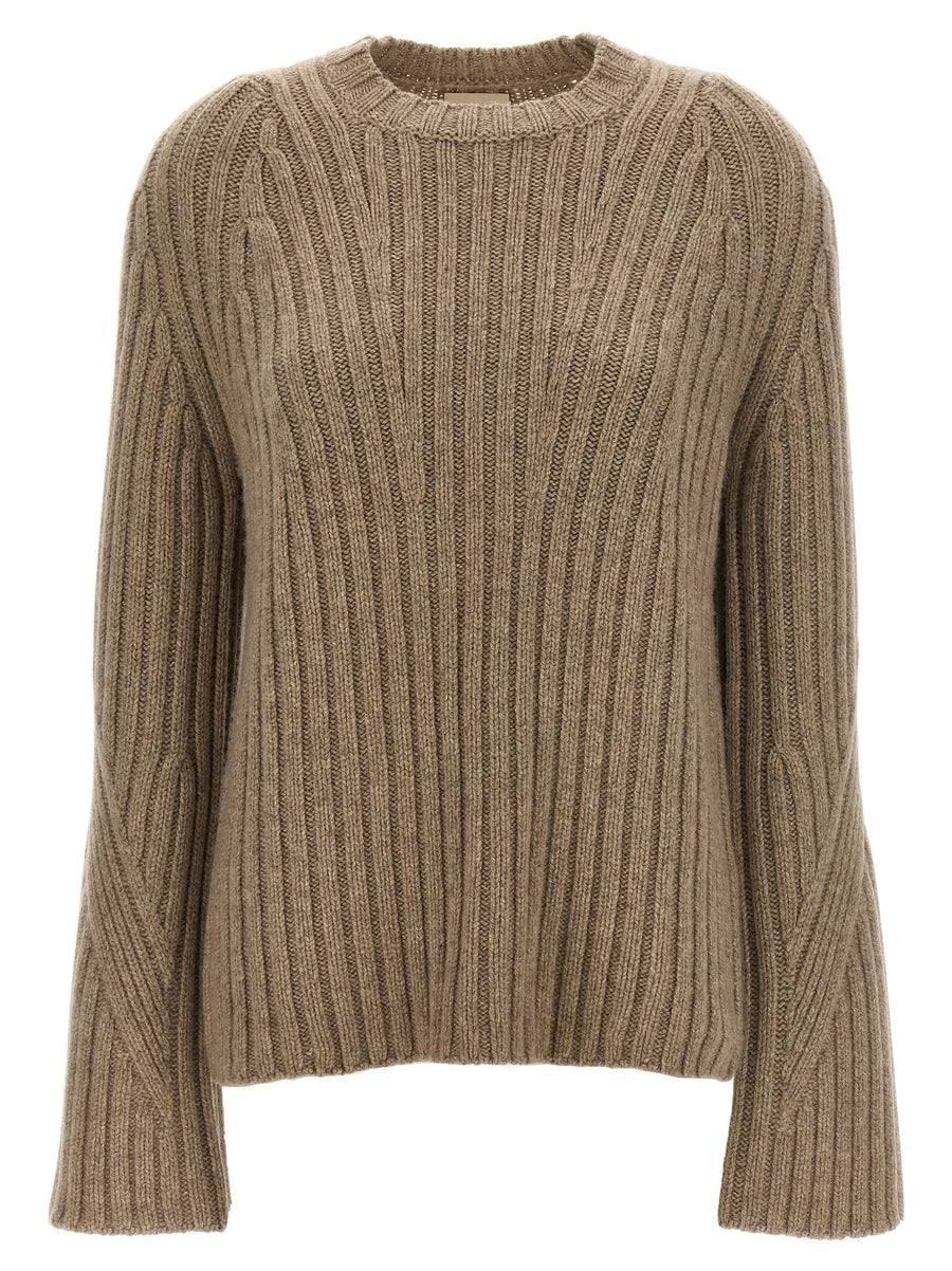 Khaite 100% cashmere sweater in beige