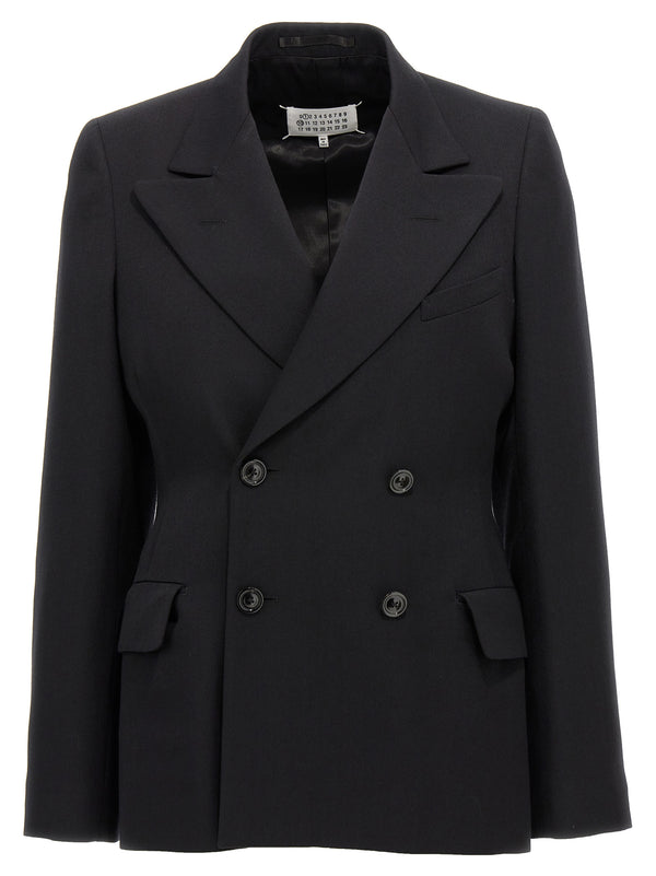 Maison Margiela 100% wool blazer in black
