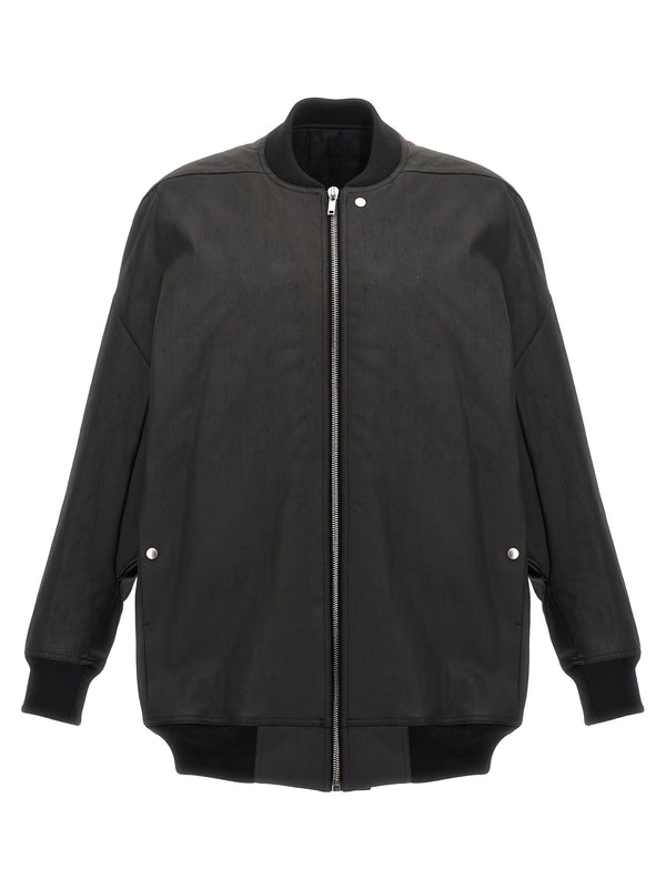 Rick Owens 91% cotton jacket in black