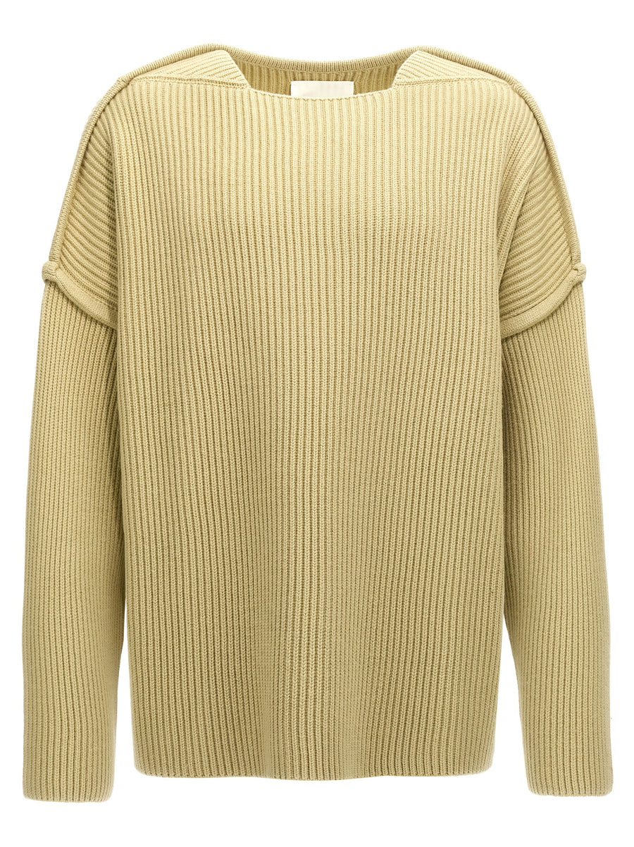 Jil Sander 100% wool sweater in beige