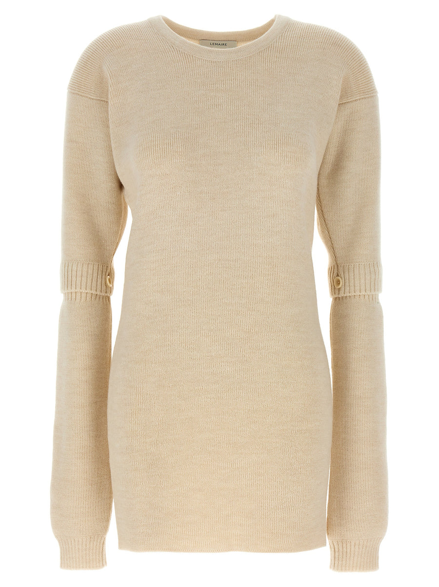 Lemaire 45% Acrylic sweater in white
