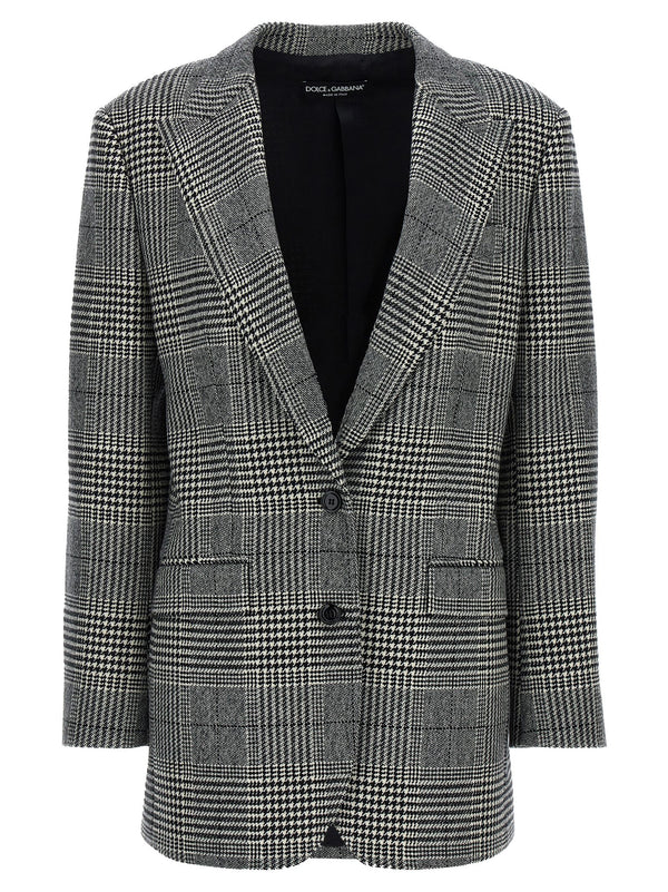 Dolce & Gabbana 90% wool blazer in gray