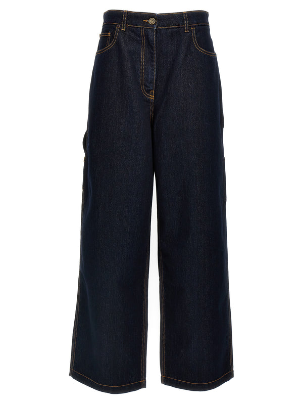 Etro 70% Cotton jeans in navy