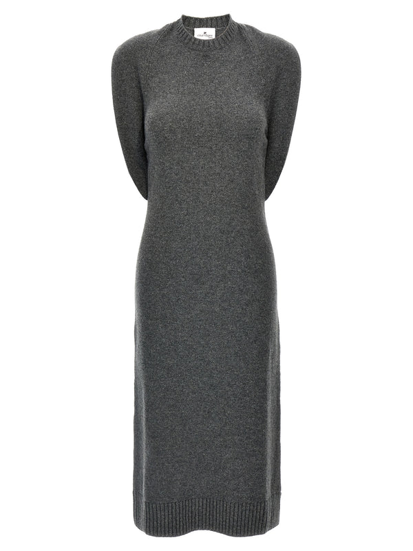 CourrèGes 100% wool dress in gray