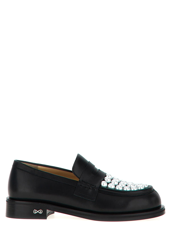 Mach & Mach 100% Calfskin Leather loafer in black
