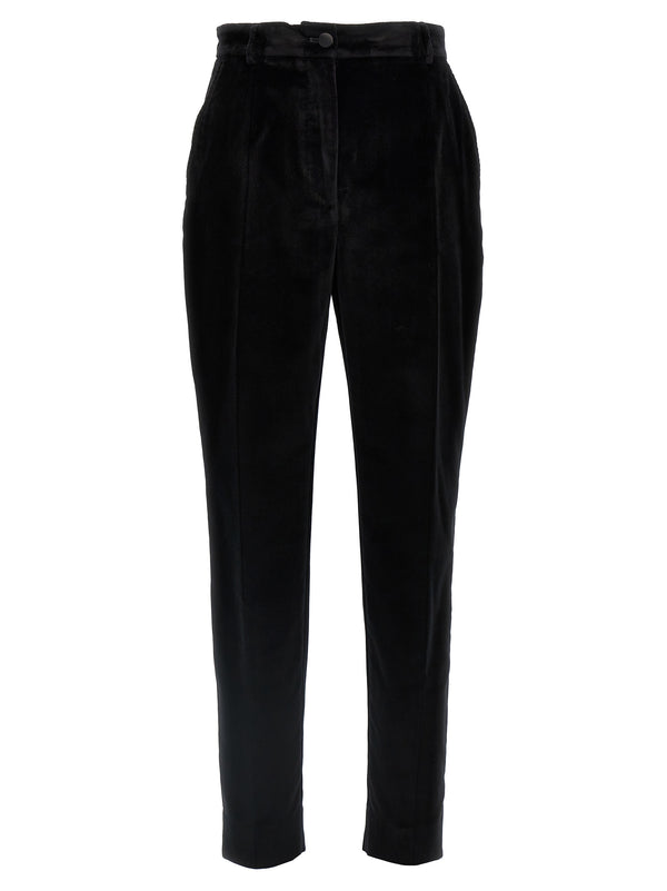 Dolce & Gabbana 88% Cotton trousers in black