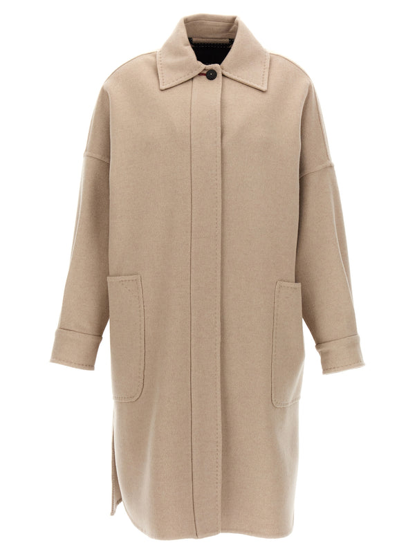 Max Mara 100% cashmere coat in beige