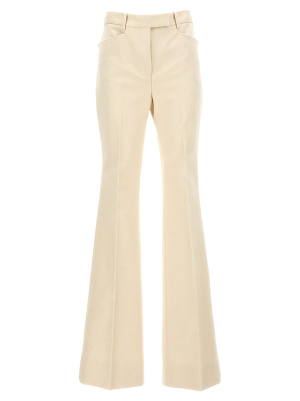 Tom Ford 100% cotton trousers in white