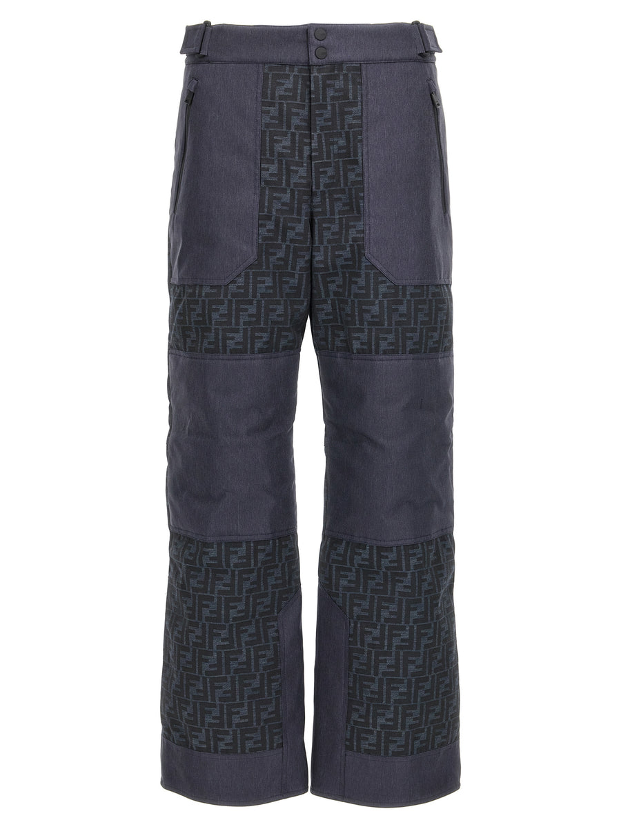 Fendi 81% Polyamide trousers in blue