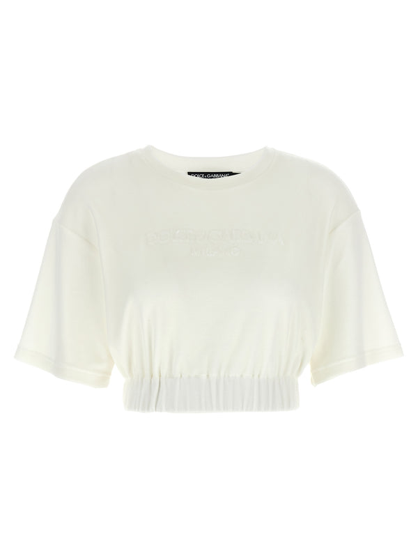 Dolce & Gabbana 90% cotton t-shirt in white