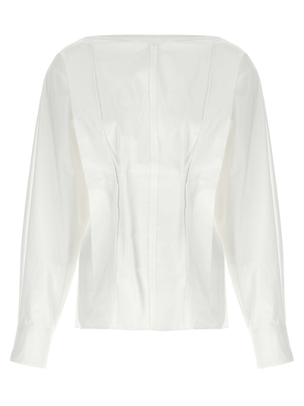 Khaite 100% Cotton blouse in white