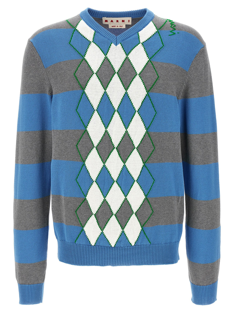 Marni 100% Cotton sweater in blue