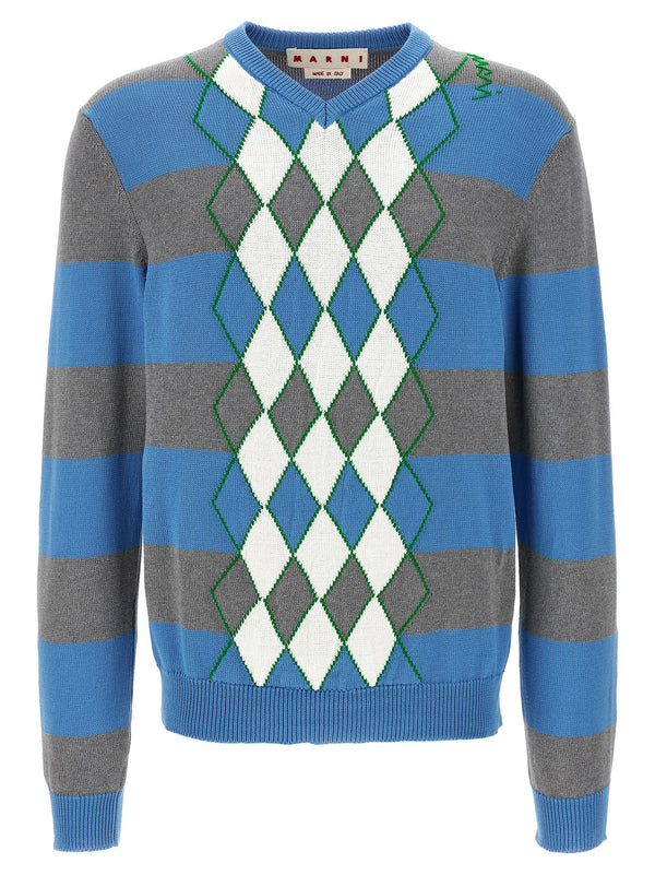 Marni 100% Cotton sweater in blue