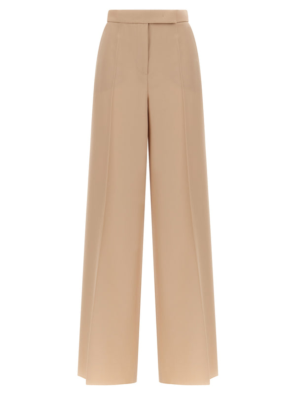 Max Mara 100% virgin wool trousers in beige
