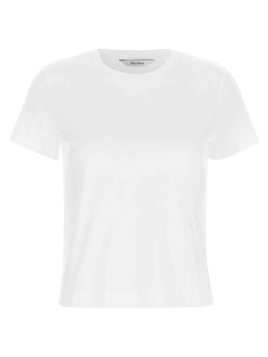 Max Mara 100% Cotton t-shirt in white