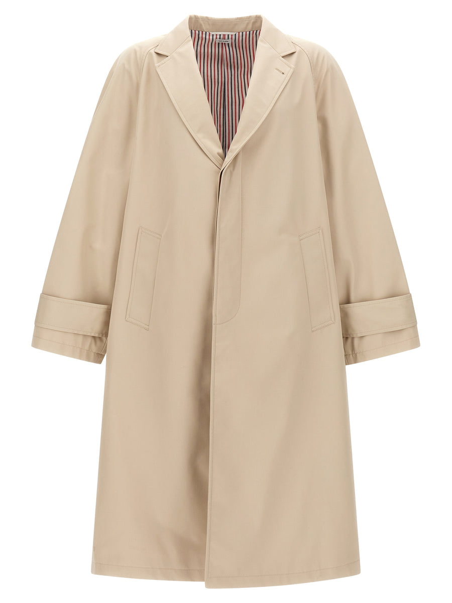 Thom Browne 59% polyester coat in beige