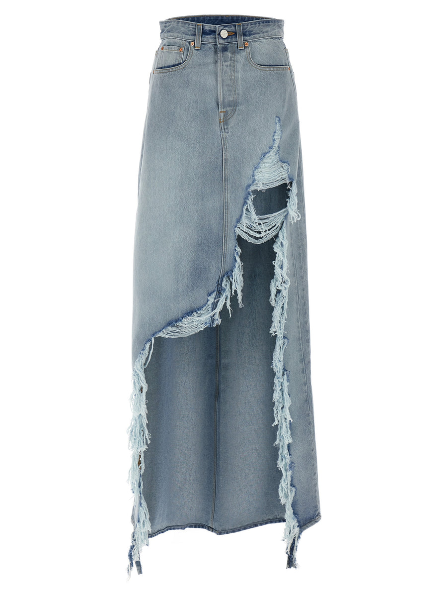 Vetements 100% Cotton skirt in blue