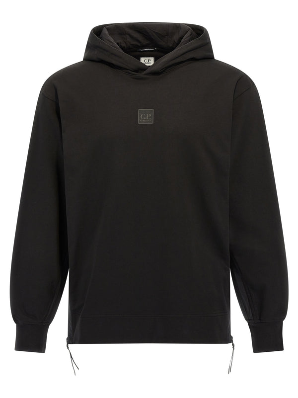 C.P. Company 95% cotton hoodie in black
