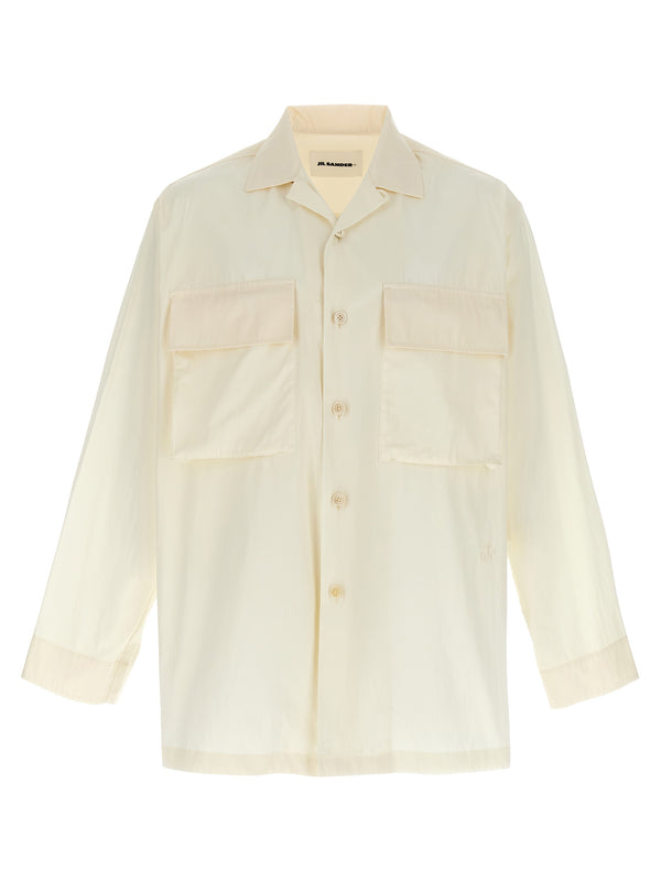 Jil Sander 100% cotton shirt in white