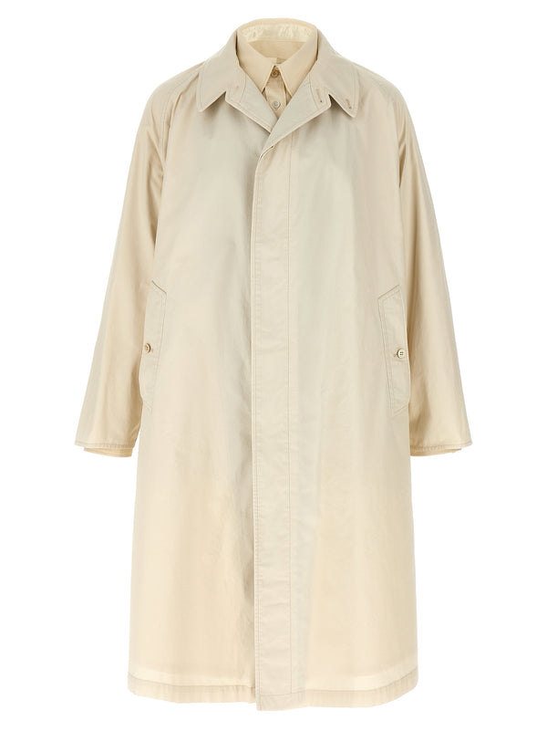 Maison Margiela 100% Cotton coat in beige