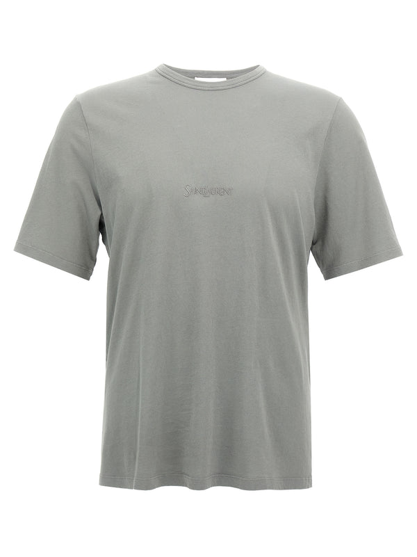 Saint Laurent 100% Cotton t-shirt in gray