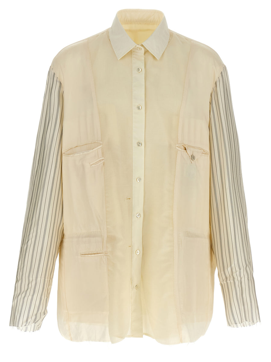 Maison Margiela 60% mohair blouse in beige