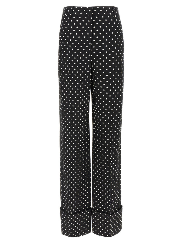 Valentino Garavani 100% Viscose trousers in black