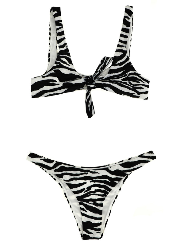 The Attico 80% polyamide bikini in black