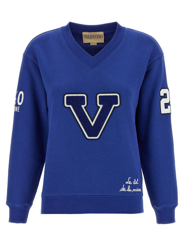 Valentino Garavani 100% Cotton sweatshirt in blue