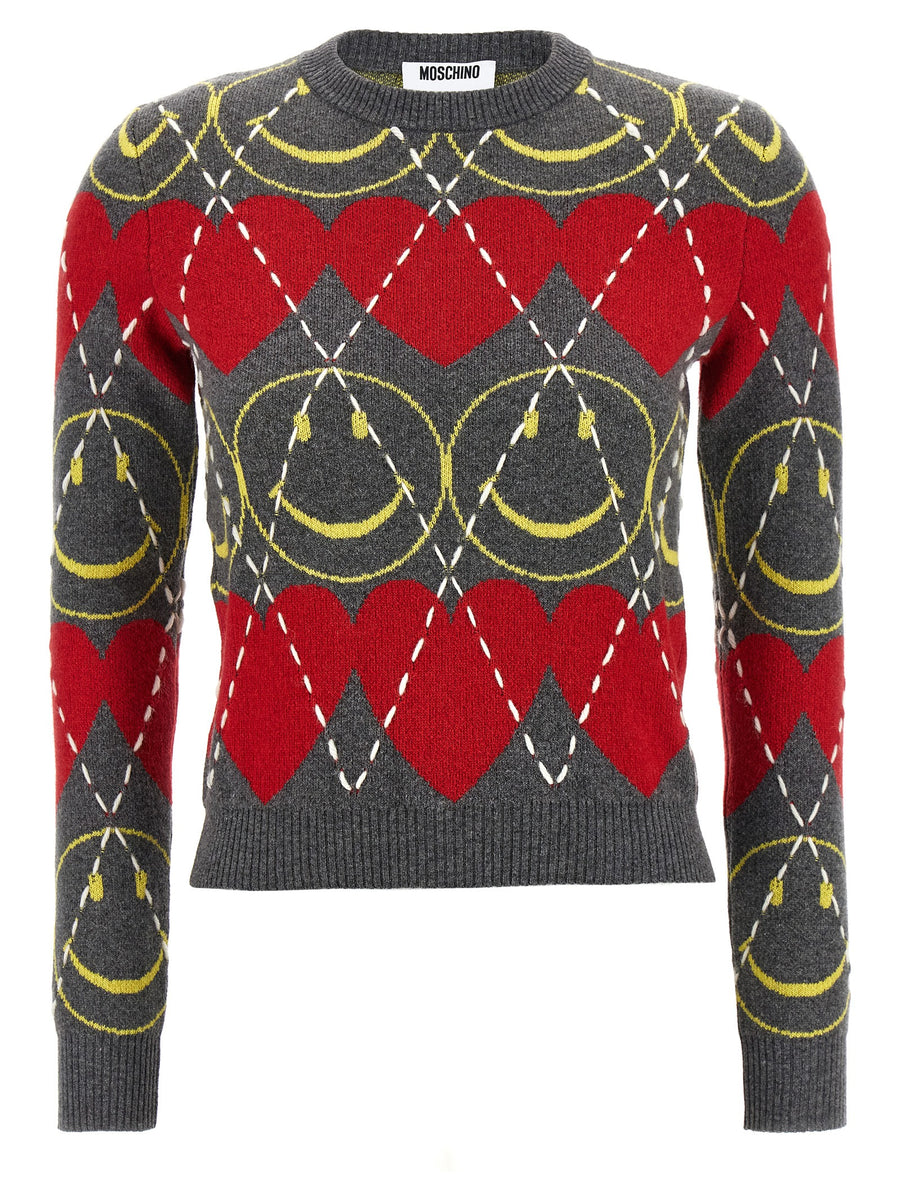 Moschino 36% Wool sweater in multicolor