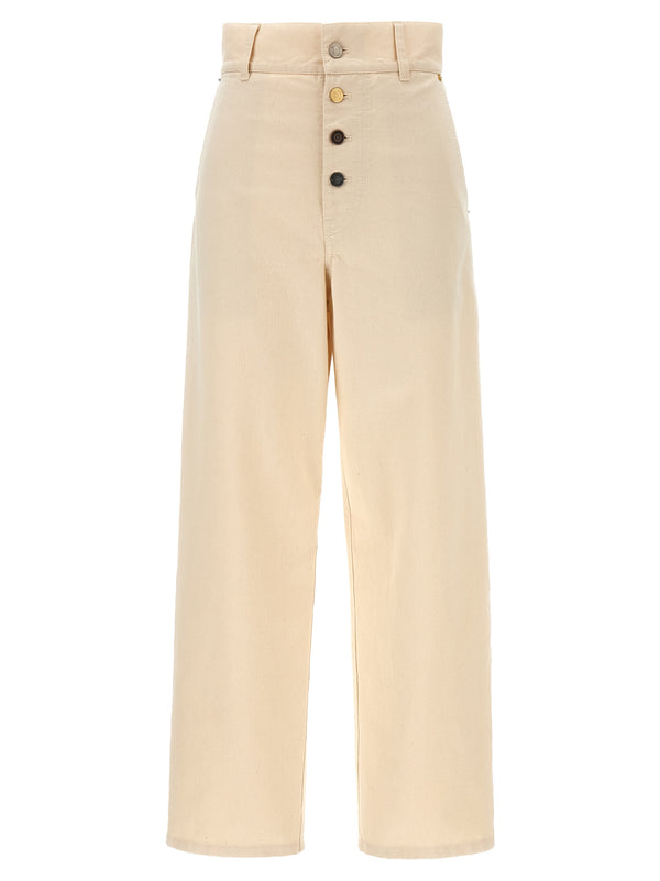 Moschino 100% cotton trousers in beige