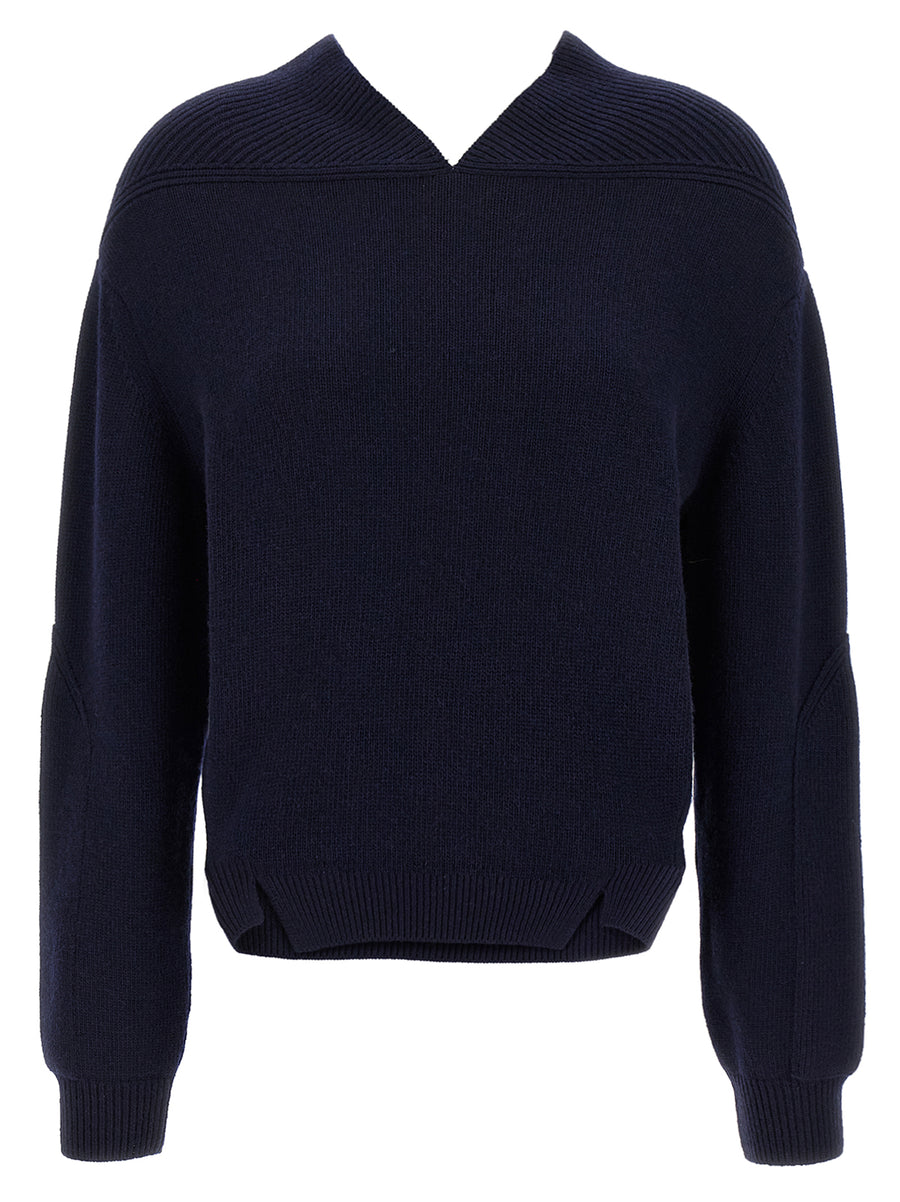 Victoria Beckham 70% Wool sweater in navy