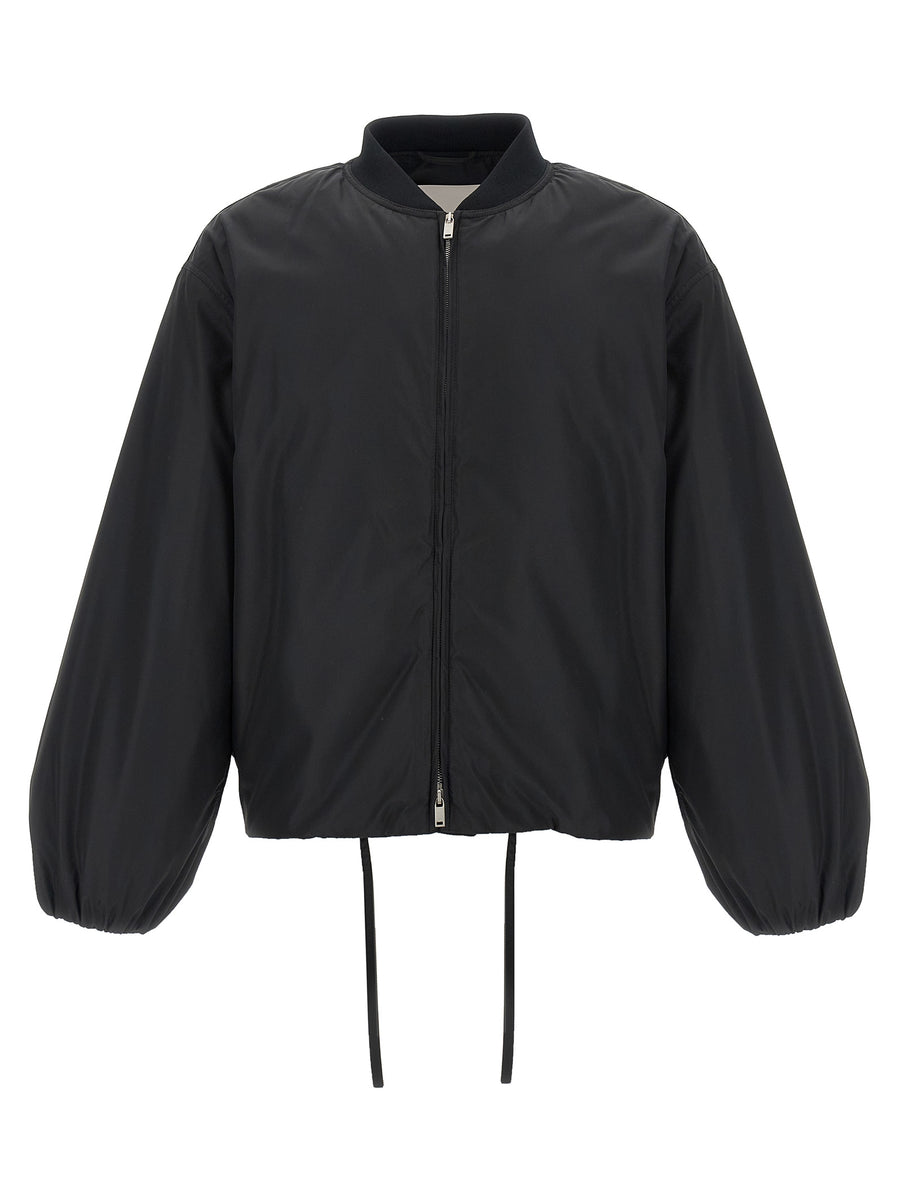 Jil Sander 100% polyester jacket in black