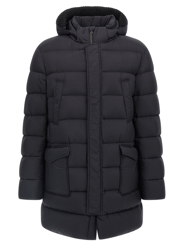 Herno 100% Polyamide down jacket in black