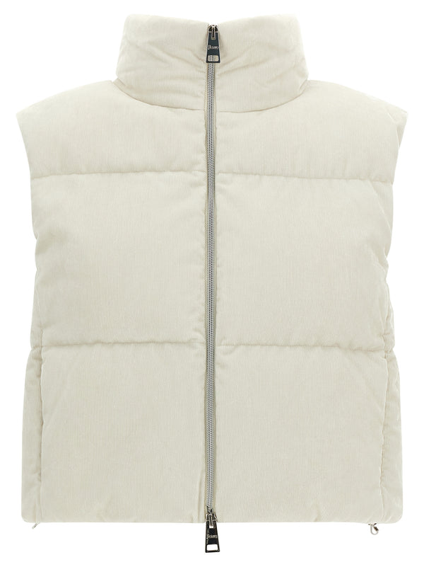 Herno 76% viscose vest in white