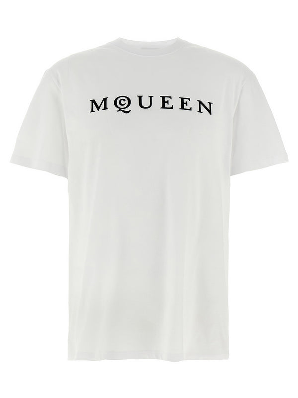 Alexander McQueen 100% cotton t-shirt in white