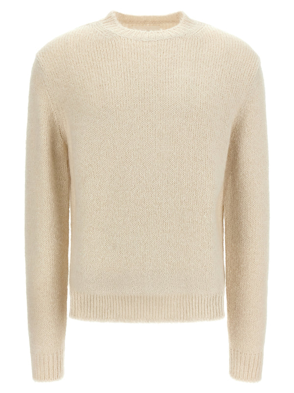Jil Sander 81% Alpaca Wool sweater in white