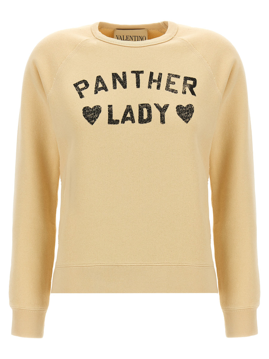 Valentino Garavani 100% cotton sweatshirt in beige