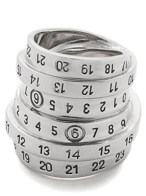 MM6 Maison Margiela 100% brass ring in silver