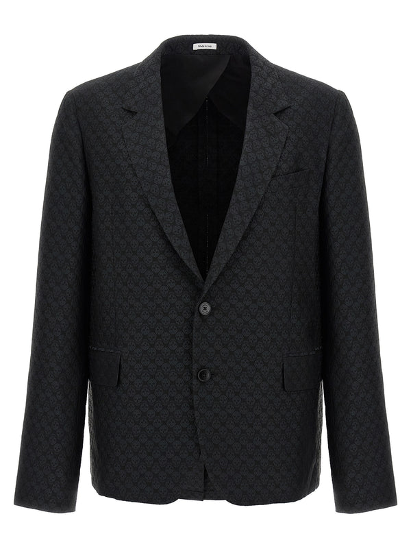 Alexander McQueen 78% viscose blazer in black