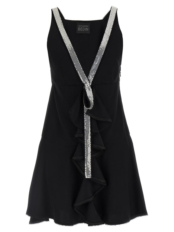 Giovanni Bedin 50% viscose dress in black