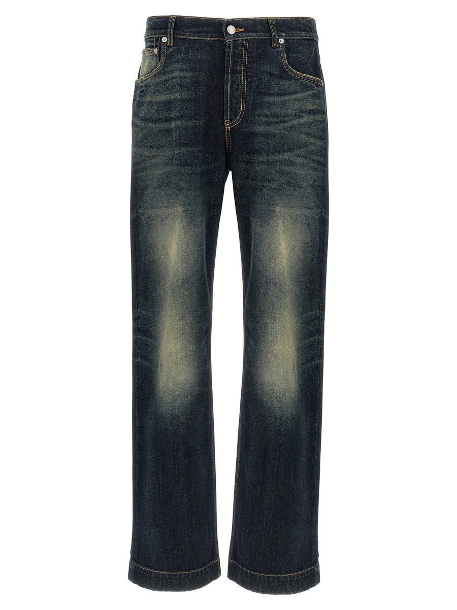 Alexander McQueen 100% Cotton jeans in blue