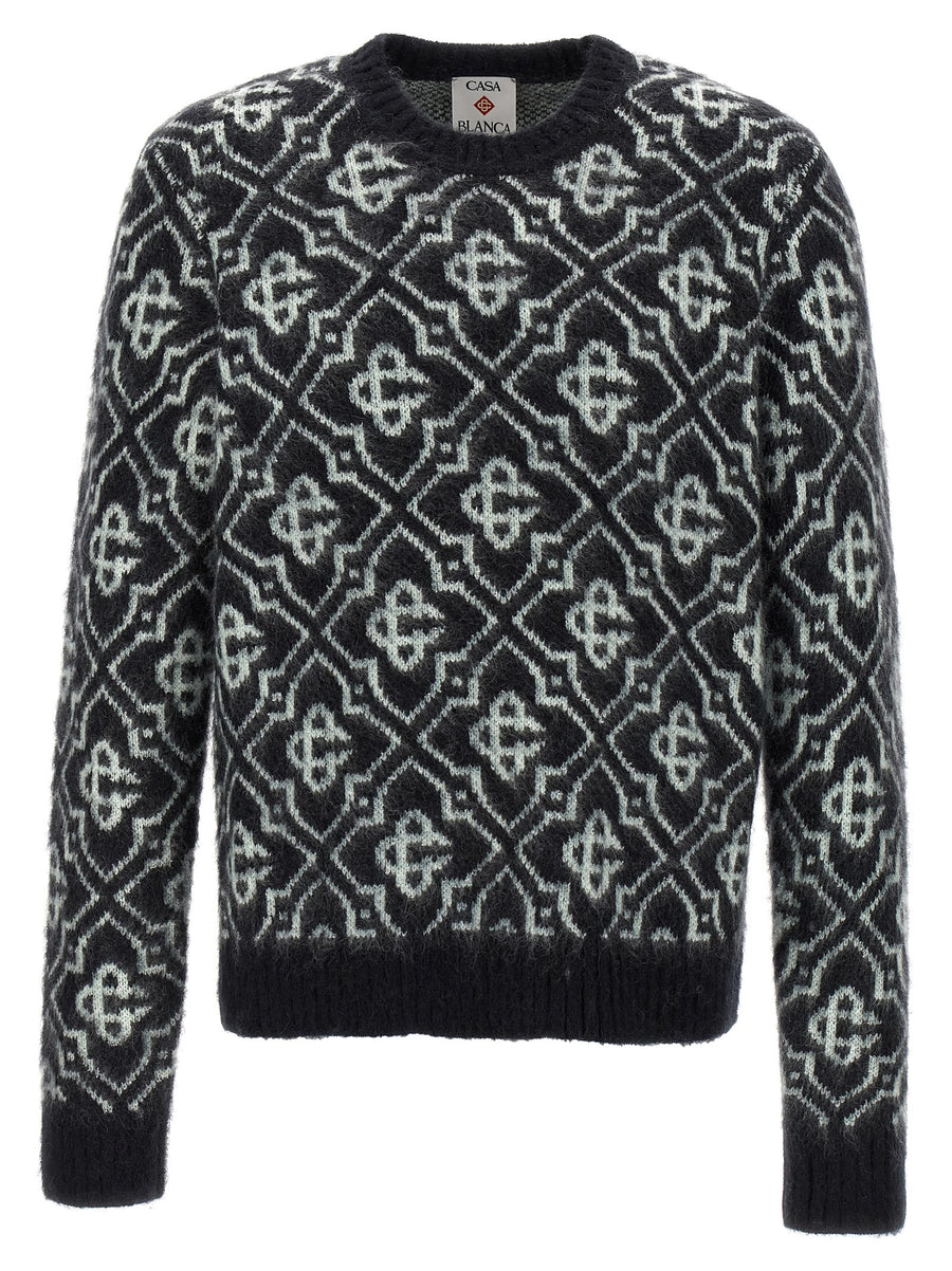 Casablanca 36% nylon sweater in black