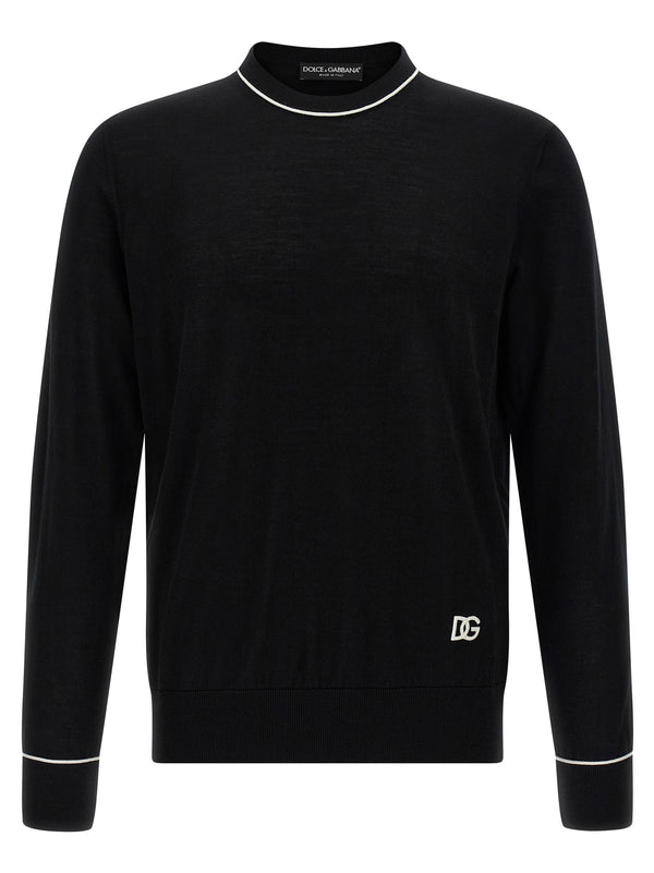 Dolce & Gabbana 100% Wool sweater in black