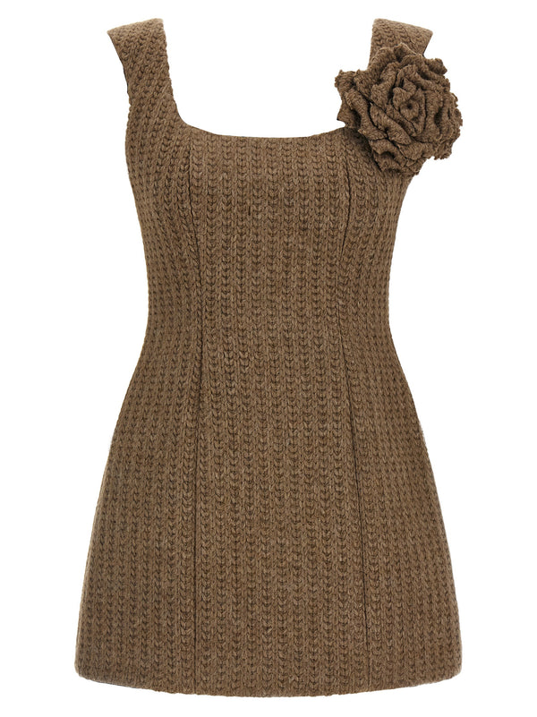 Giuseppe Di Morabito 75% Acrylic dress in brown