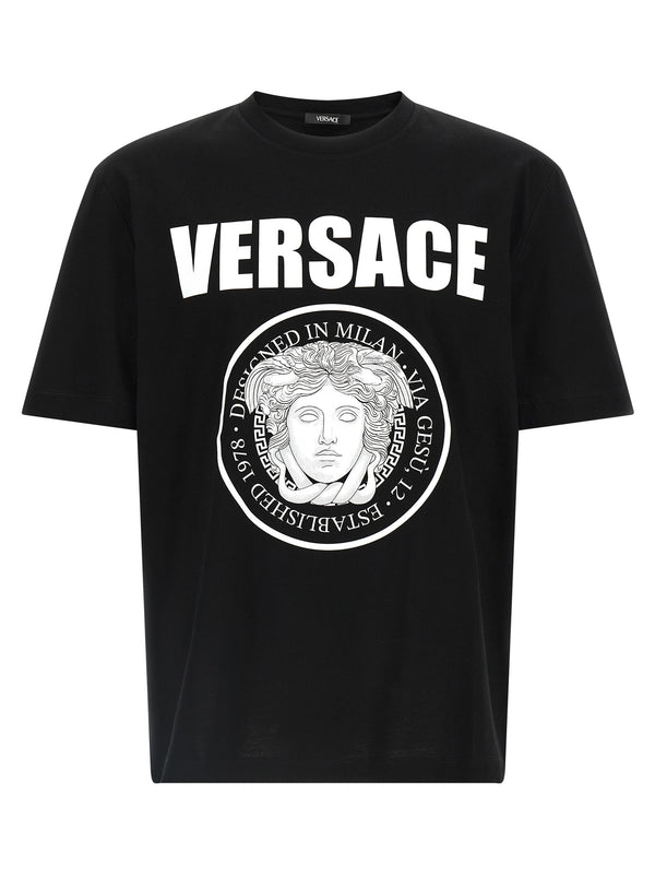 Versace 100% Cotton t-shirt in black